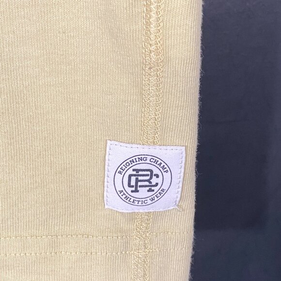 Reigning Champ Yellow Cotton T-Shirt Size Medium - Picture 2 of 8